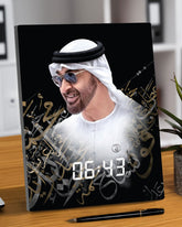 Rovatti Digital Desktop Clock Sheikh Mohammad Bin Zayed - Vertical
