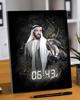 Rovatti Digital Desktop Clock Sheikh Zayed - Falcon