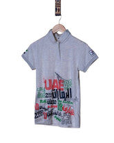 قميص بولو كاشي5 KD012 أسود/رمادي للرجال