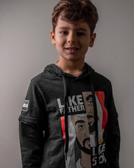 كاشي5 KD102 هودي أسود للرجال/النساء/الأطفال