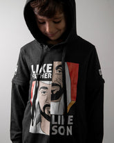 كاشي5 KD102 هودي أسود للرجال/النساء/الأطفال