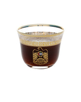 Rovatti Glass Arabic Coffee Cup UAE Gold 80ml