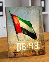 Rovatti Top Edition Digital table clock - UAE Flag