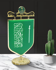 ROVATTI Saudi Flag 2023 with Golden Stand