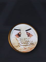 Rovatti Sheikh MBZ & MBR Coloured Gold Coin