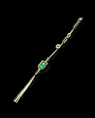 Luxury Misbaha Tassel – KSA Flag Edition - Green/Silver