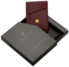 Rovatti Slittare Card Holder Tre Maroon
