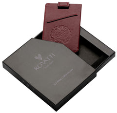 Rovatti Slittare Card Holder Tre Maroon
