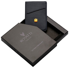 حامل بطاقات روفاتي سليتاري باللون الأزرق الداكن