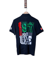 قميص بولو كاشي5 KD011 أسود/أبيض للرجال