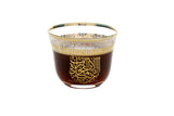 Rovatti Glass Arabic Coffee Cup UAE Gold 80ml