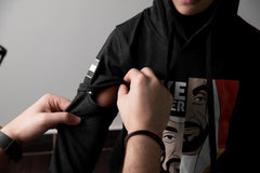 كاشي5 KD102 هودي أسود للأطفال
