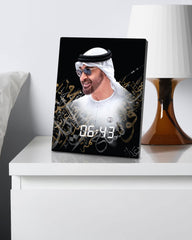 Rovatti Digital Desktop Clock Sheikh Mohammad Bin Zayed - Vertical