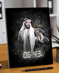 Rovatti Digital Desktop Clock Sheikh Zayed - Falcon