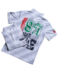 قميص بولو كاشي5 KD011 أسود/أبيض للرجال