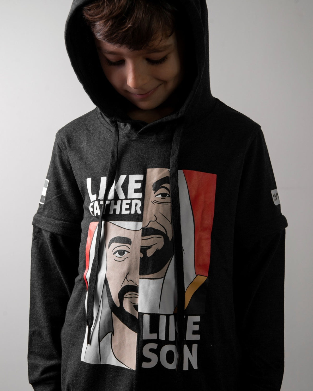 كاشي5 KD102 هودي أسود للرجال/النساء/الأطفال