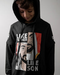 كاشي5 KD102 هودي أسود للرجال/النساء/الأطفال