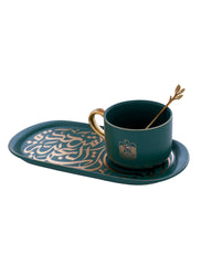 طقم أكواب سيراميك دائري أبيض من الإمارات العربية المتحدة