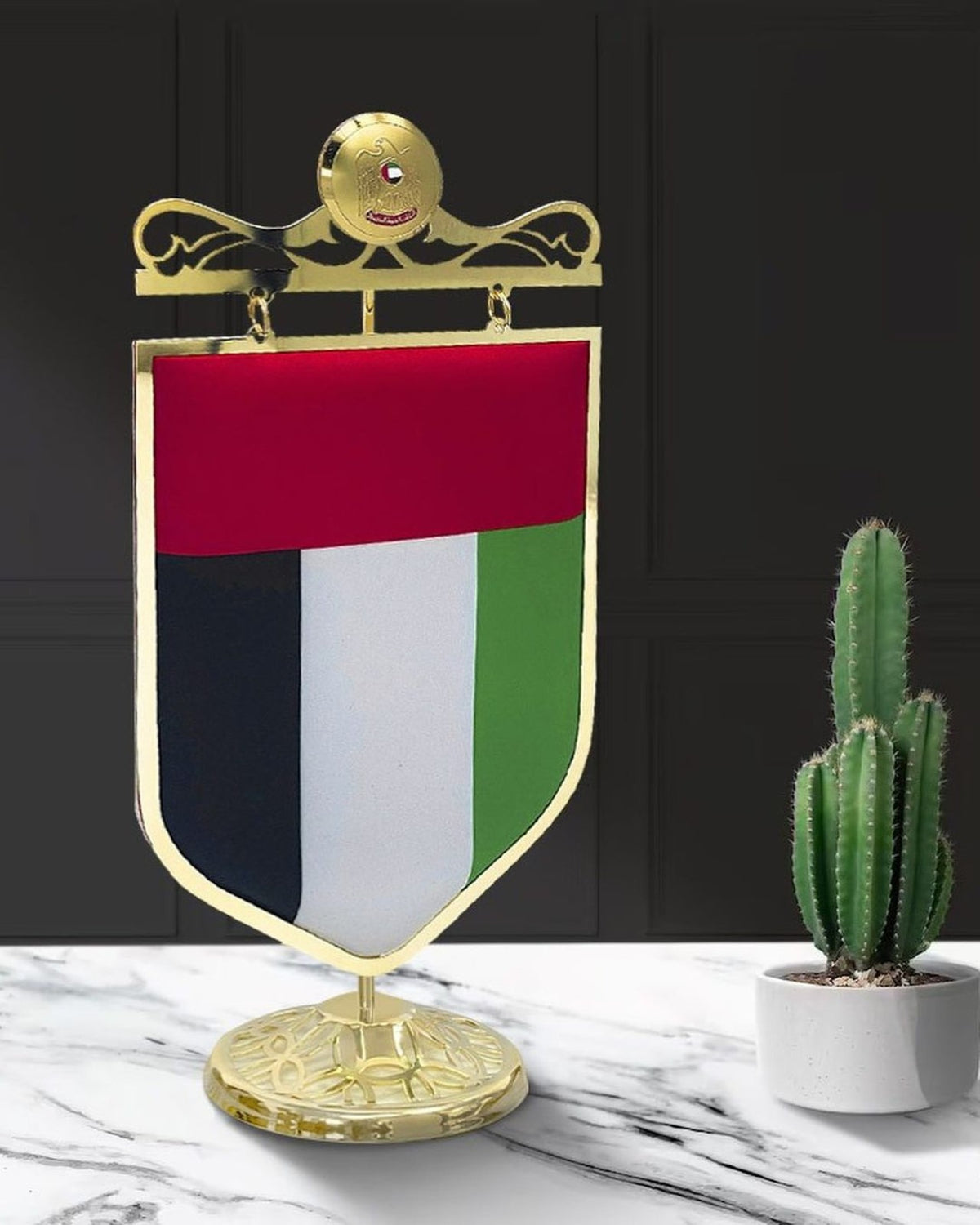ROVATTI UAE Flag 2023 with Golden Stand