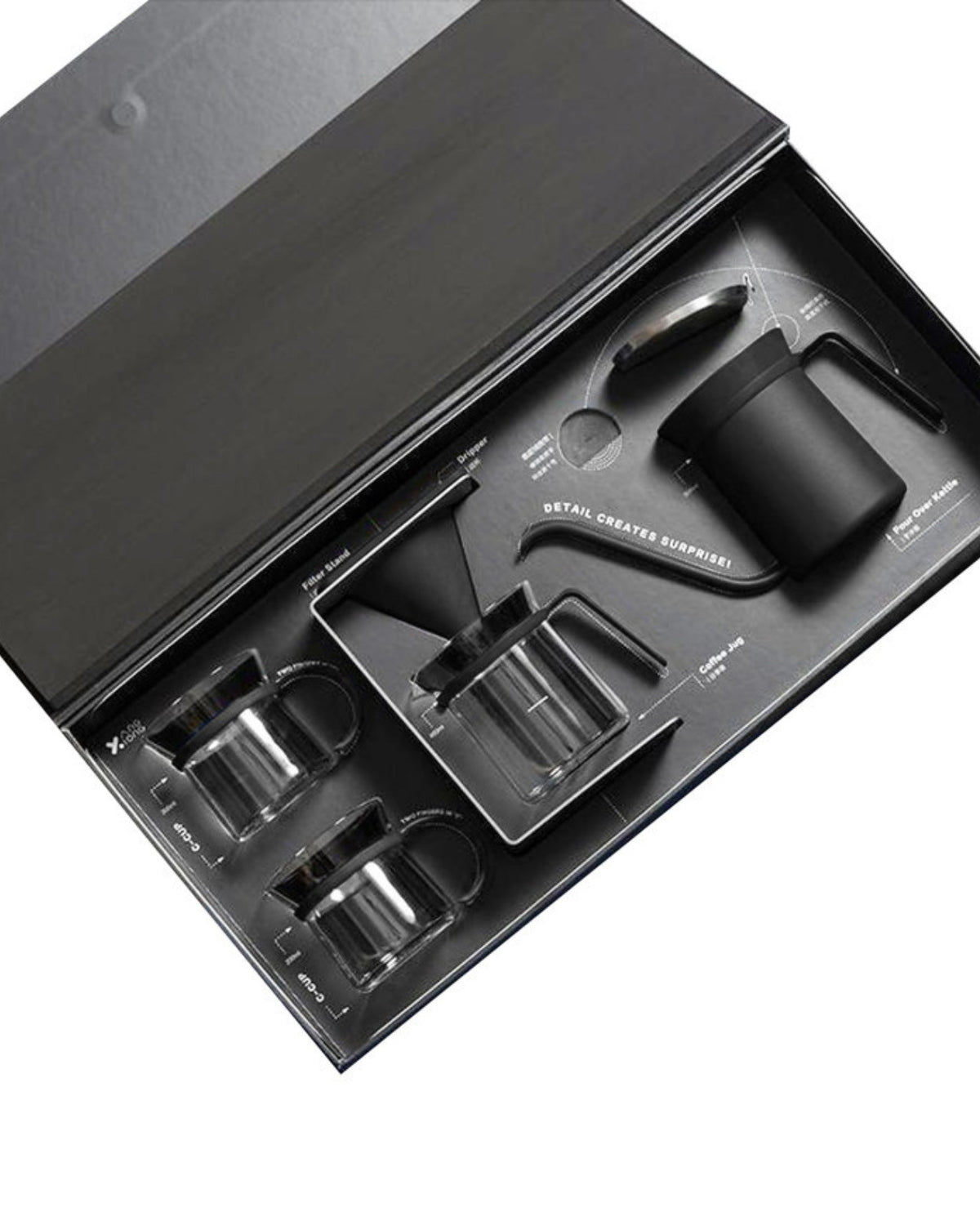 Rovatti Stainless Coffee Filter Set Black