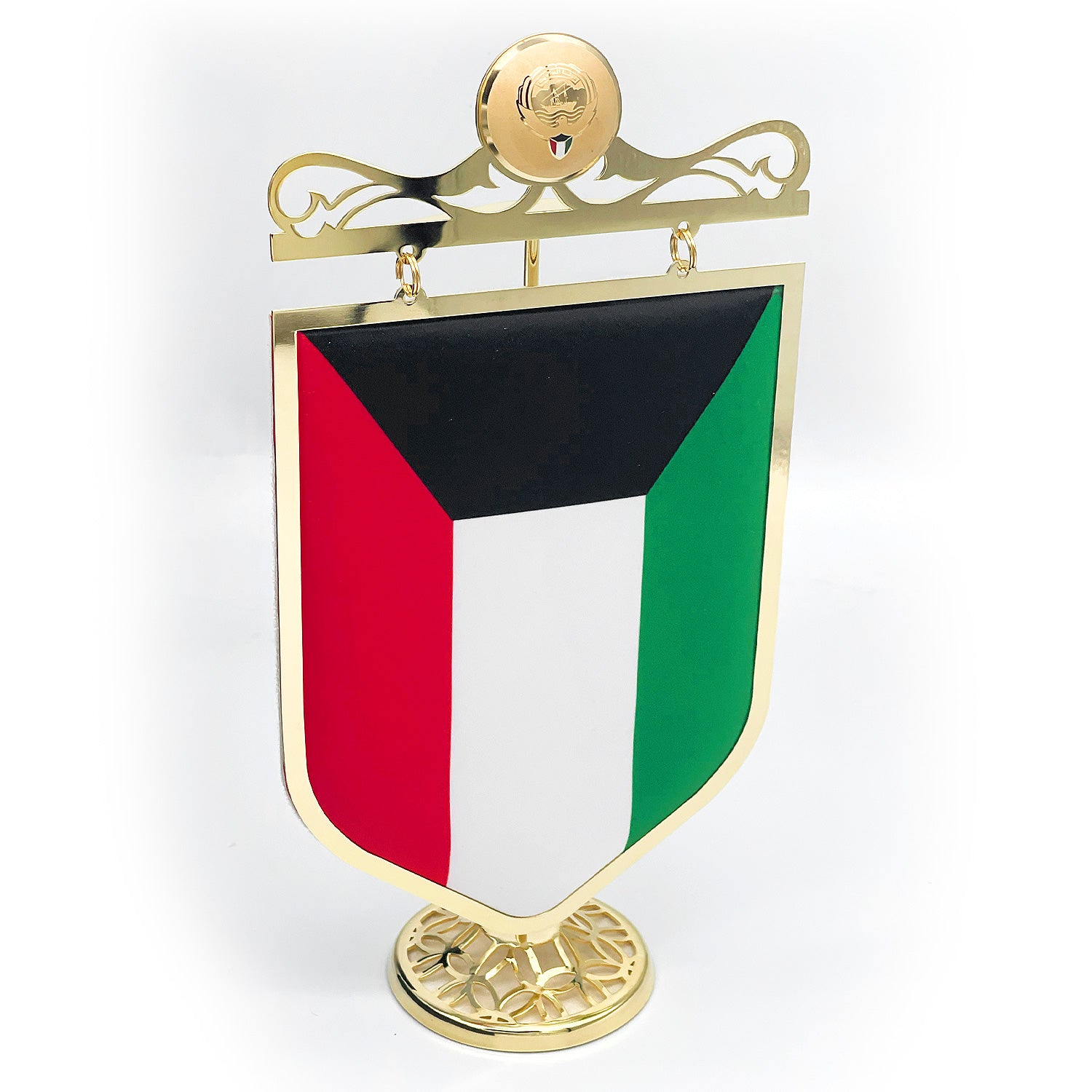ROVATTI Kuwait Flag 2023 with Golden Stand