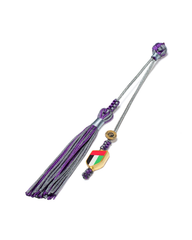 Luxury Misbaha Tassel – UAE Flag Edition - Purple