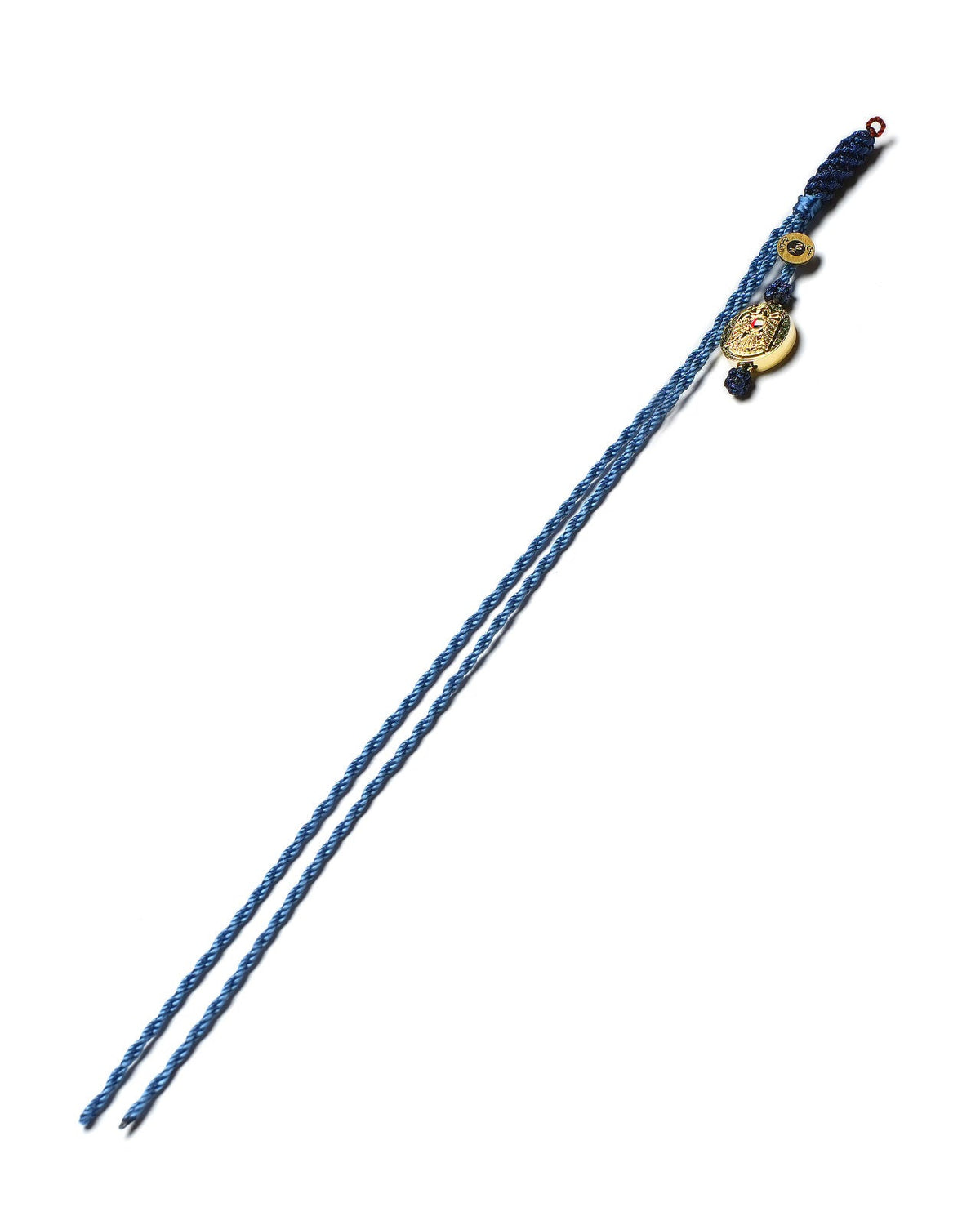 Luxury Misbaha Tassel – UAE Logo Gold Edition - Blue