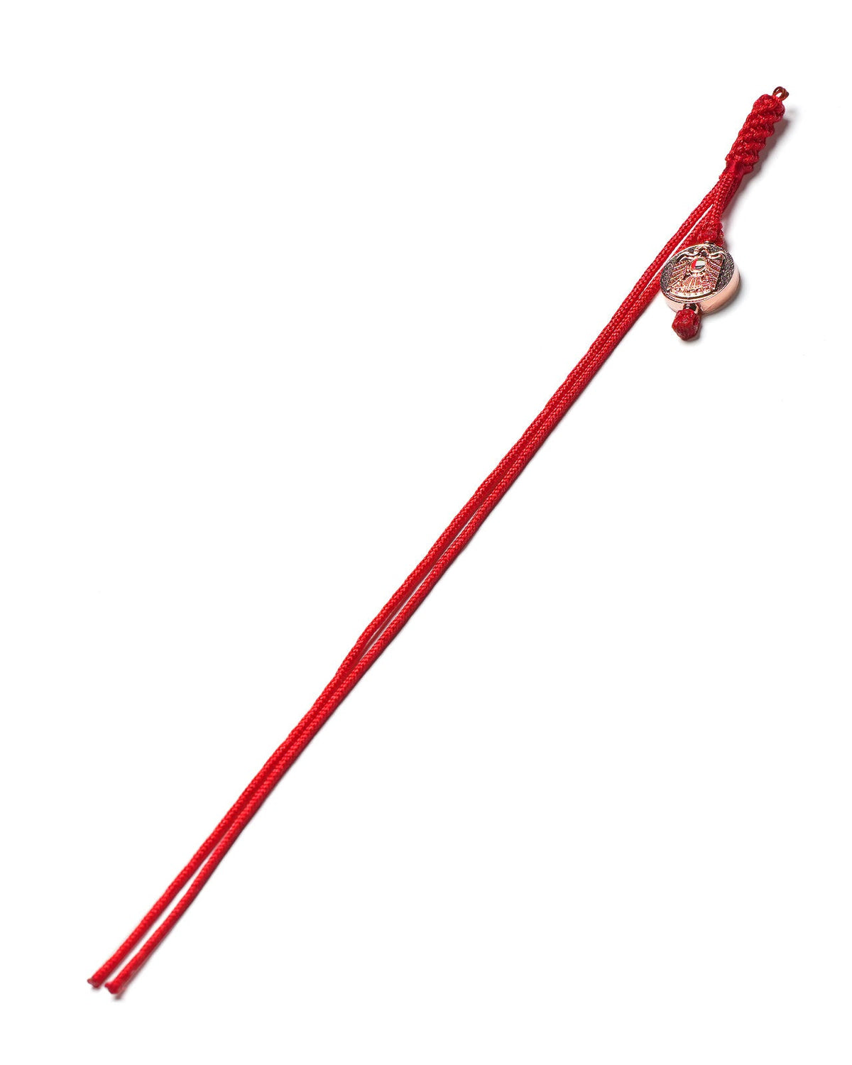 Luxury Misbaha Tassel – UAE Logo Rose Gold Edition - Red
