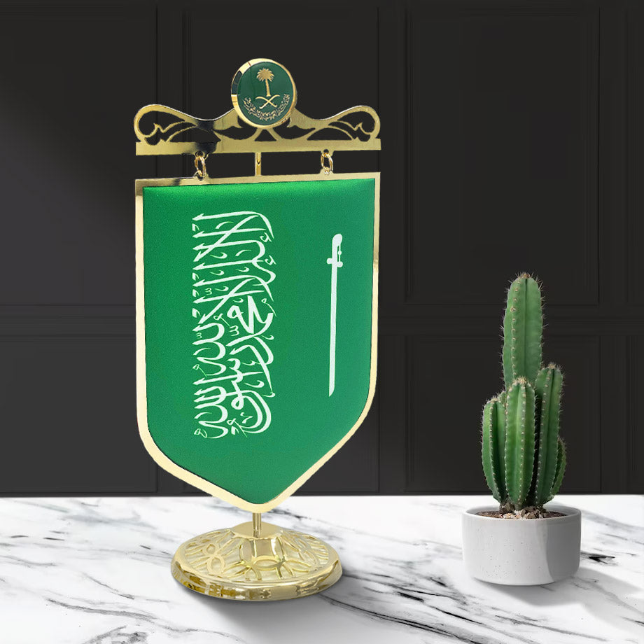 ROVATTI Saudi Flag 2023 with Golden Stand