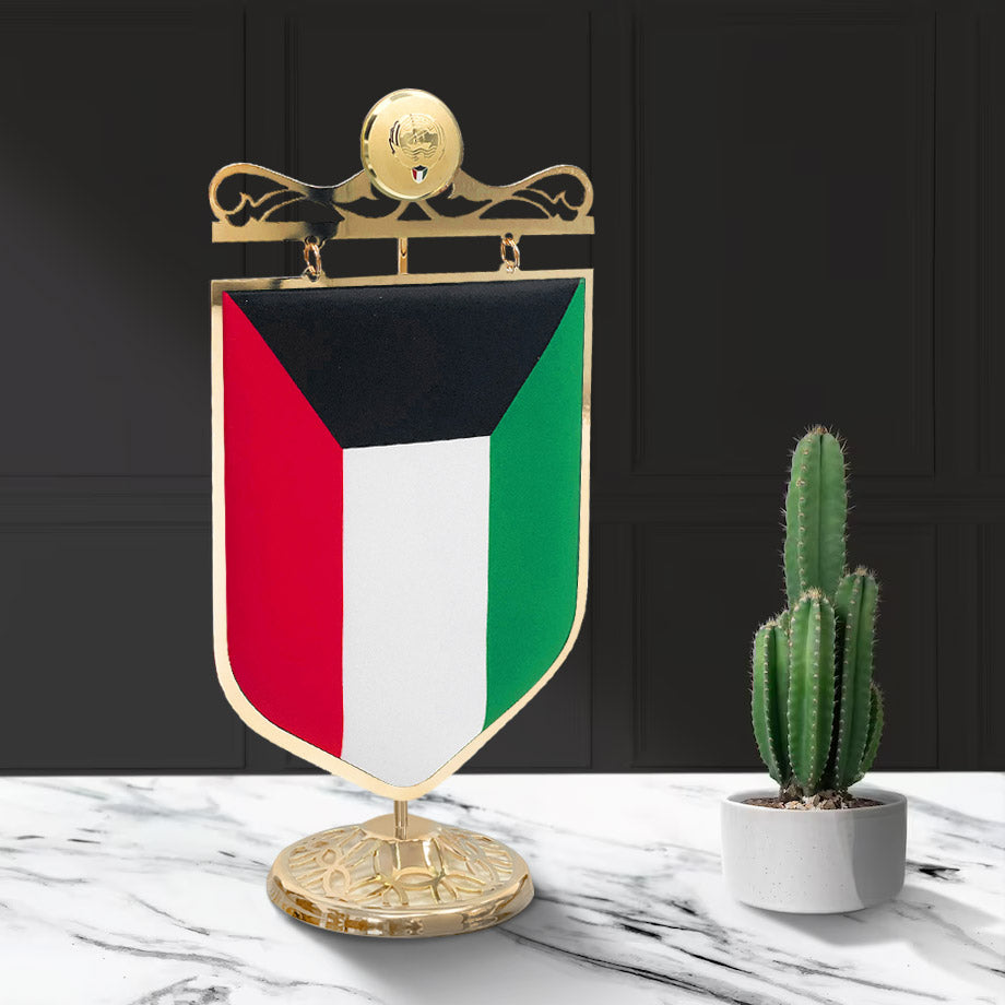 ROVATTI Kuwait Flag 2023 with Golden Stand
