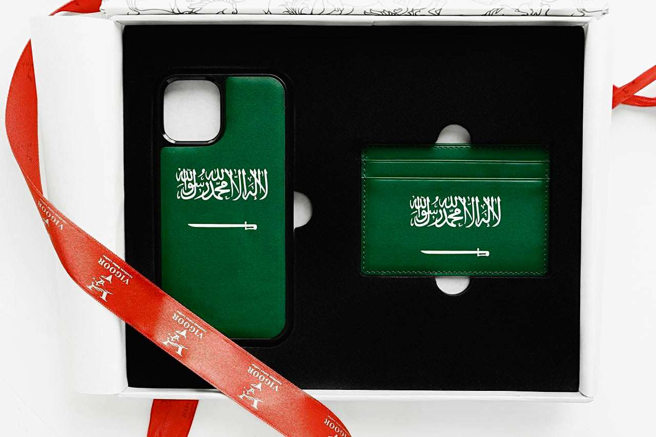 VIGOOR iPhone Cover & Card Holder KSA Gift Set
