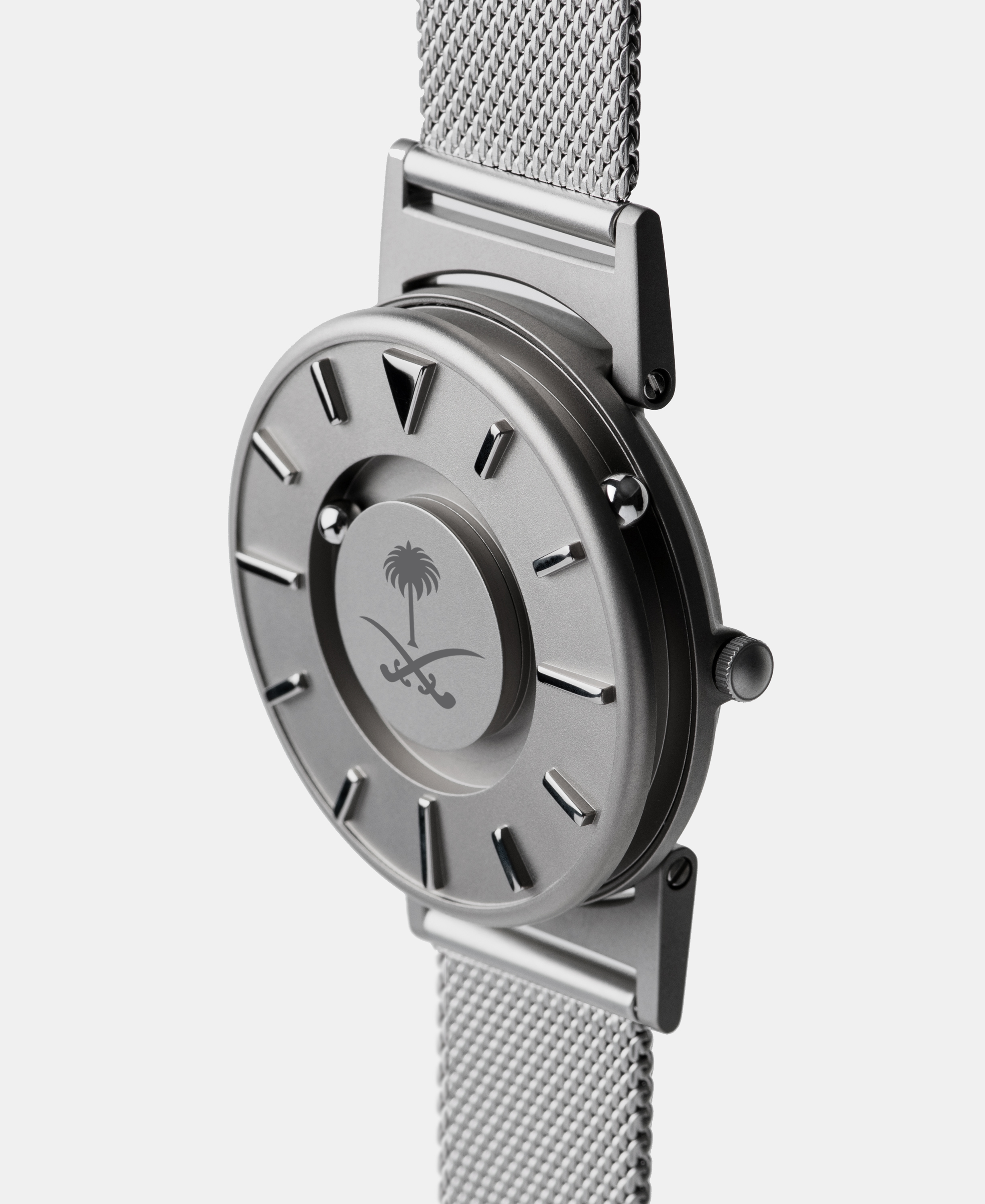E-One Bradley Mesh Silver 40mm Watch KSA