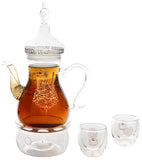 Rovatti Glass Coffee Pot Set UAE Gold 1L