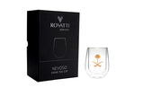 Rovatti Double Glass Karak Tea Cup KSA Gold 180ml