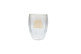 Rovatti Double Glass Water Cup KSA Gold 350ml
