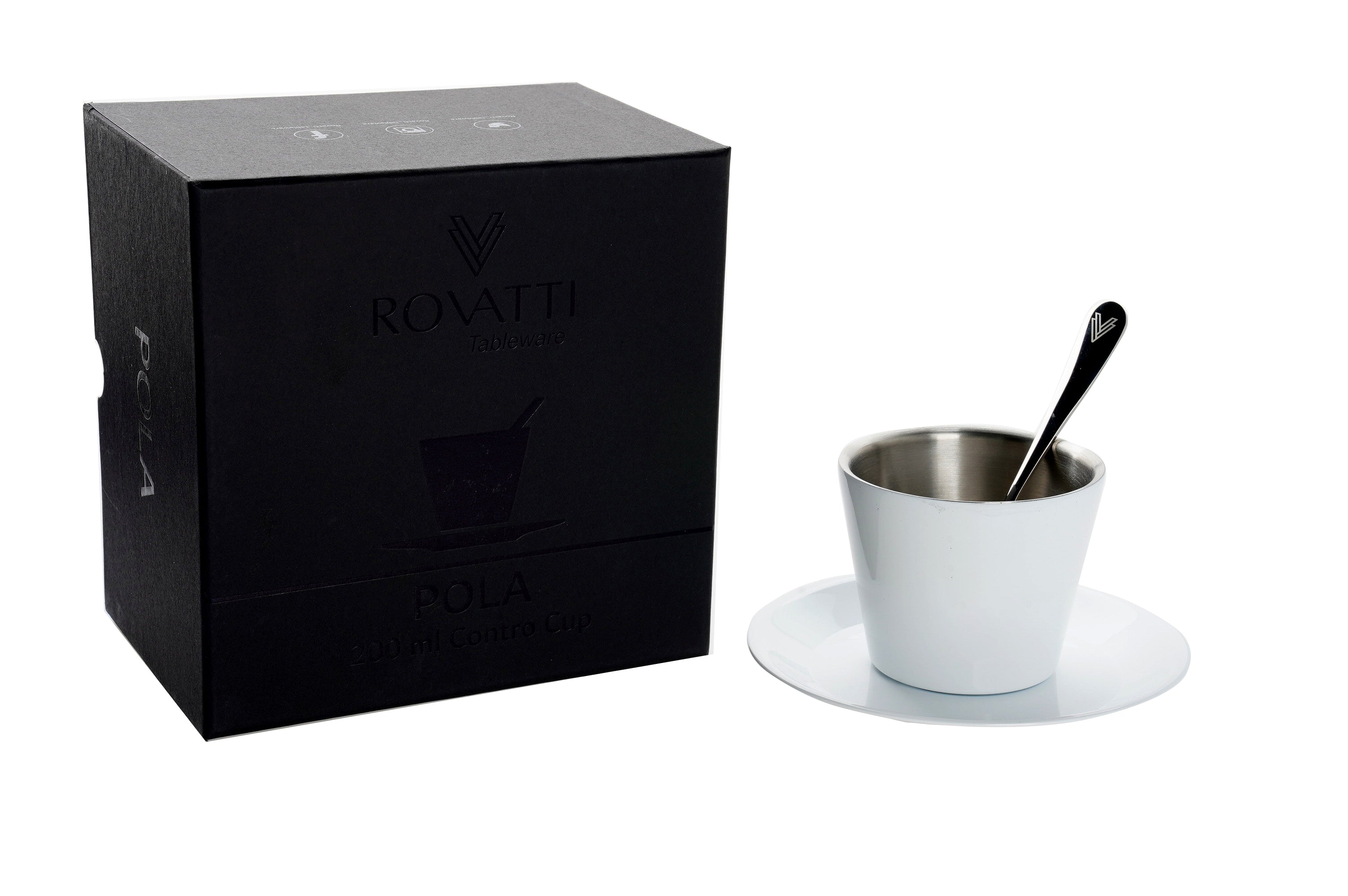 Rovatti Stainless Coffee Cup Set 200ml