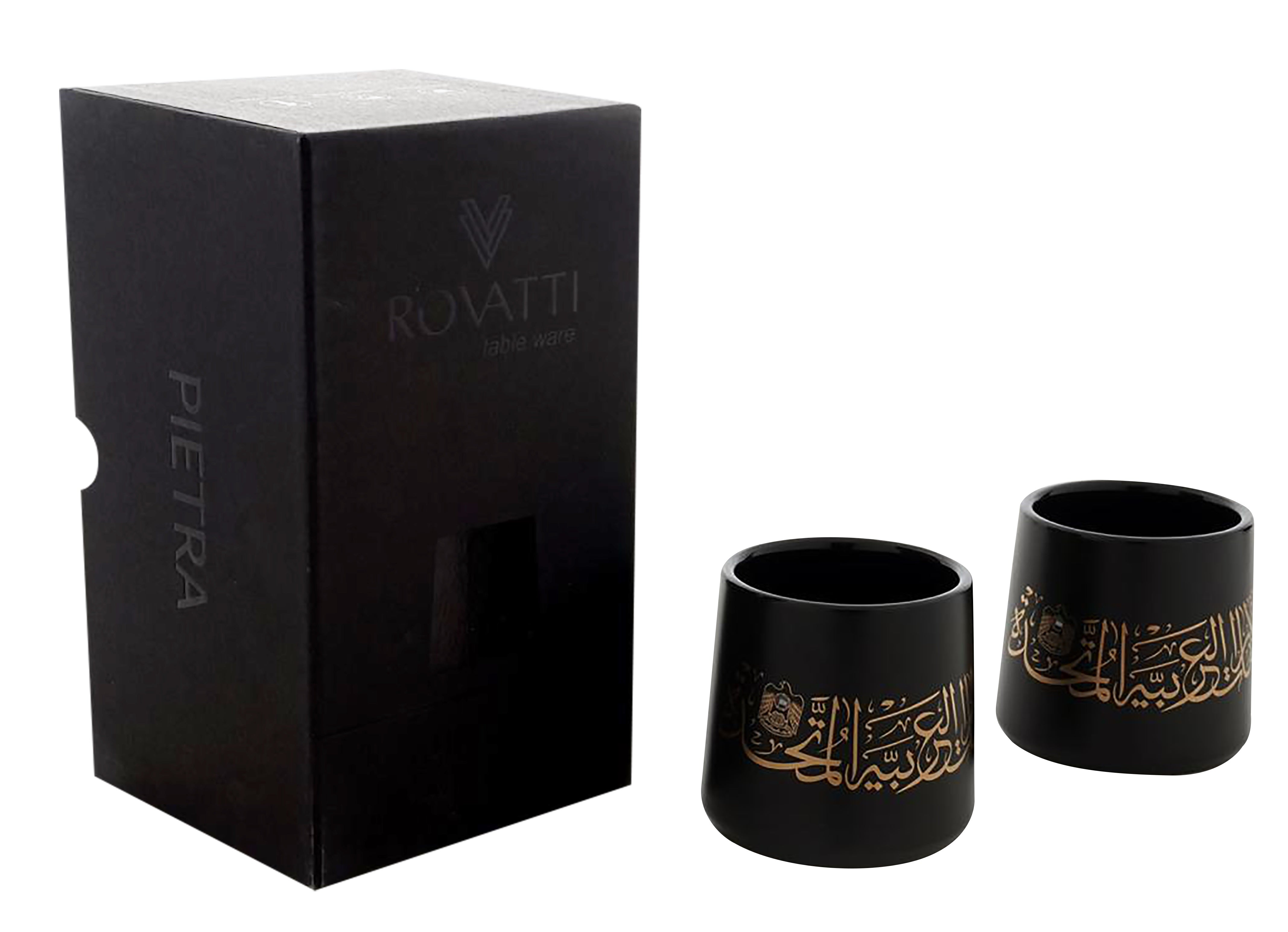 Rovatti Ceramic Cup Set UAE Black