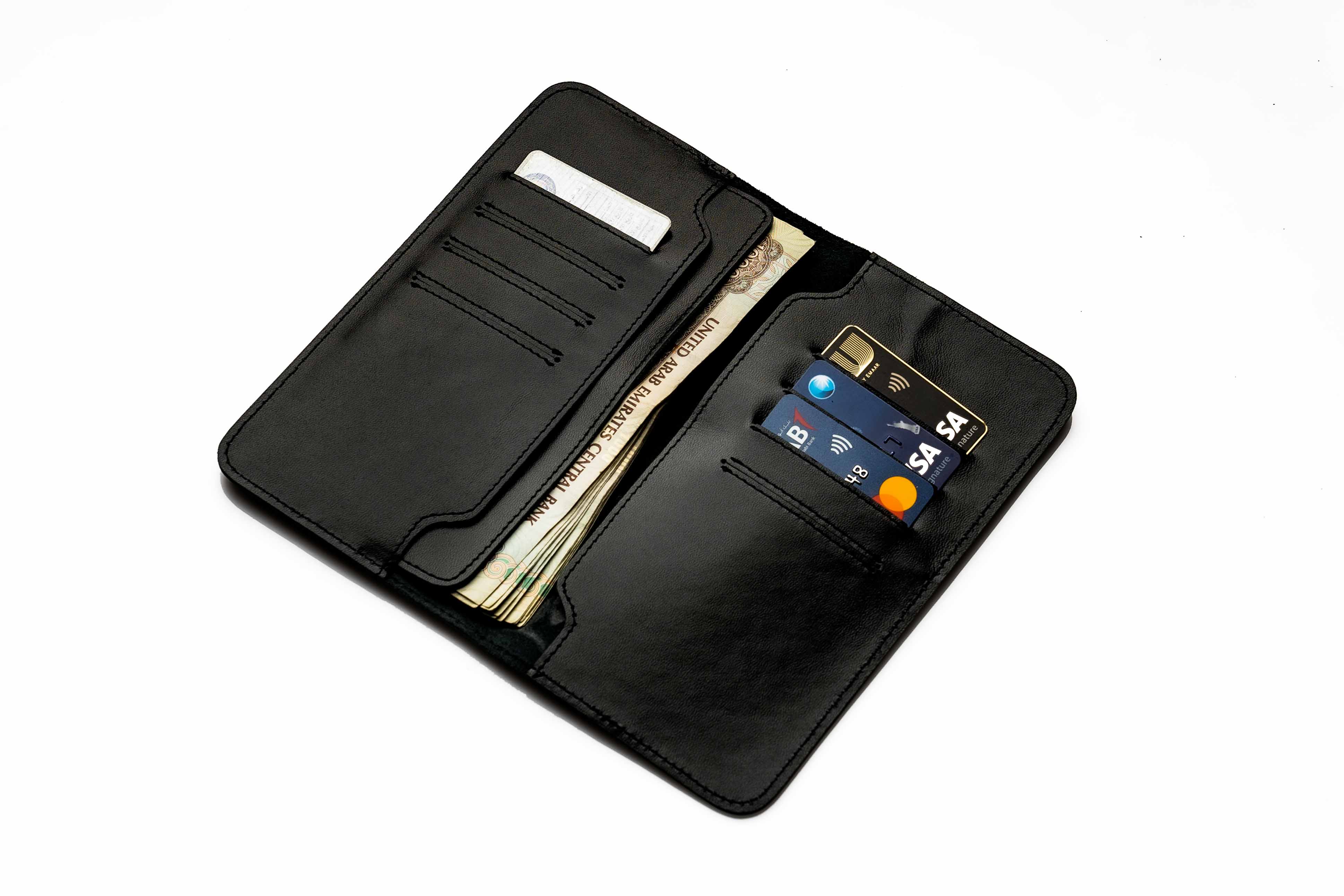 محفظة روفاتي كواترو متعددة الاستخدامات أسود إماراتي