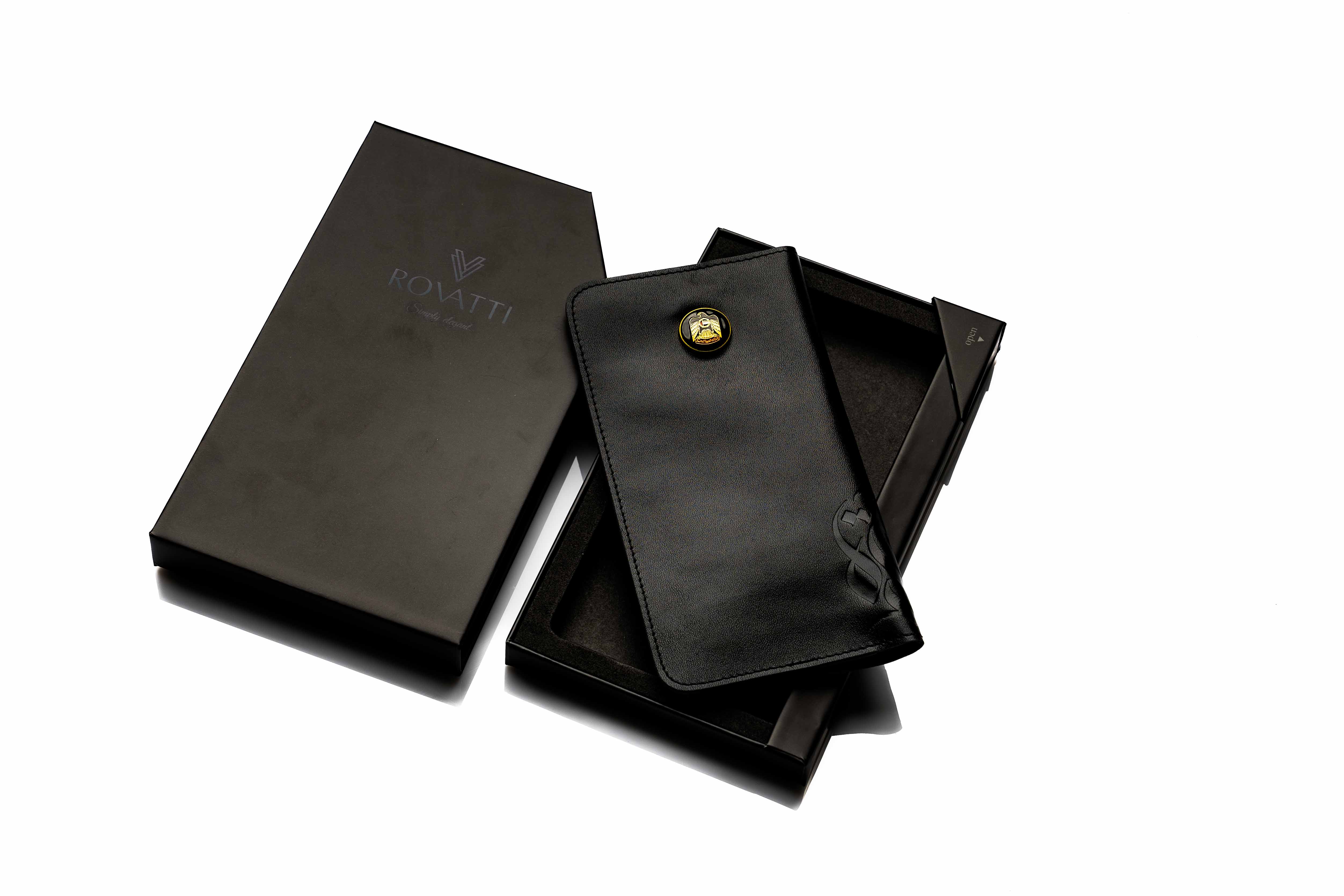 محفظة روفاتي كواترو متعددة الاستخدامات أسود إماراتي
