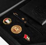 صندوق هدايا روفاتي الاماراتي الوطني 2022 جلد اسود