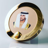 Rovatti Top Edition Circular Golden Frame H.H. Sheikh Hamdan Bin Mohammed